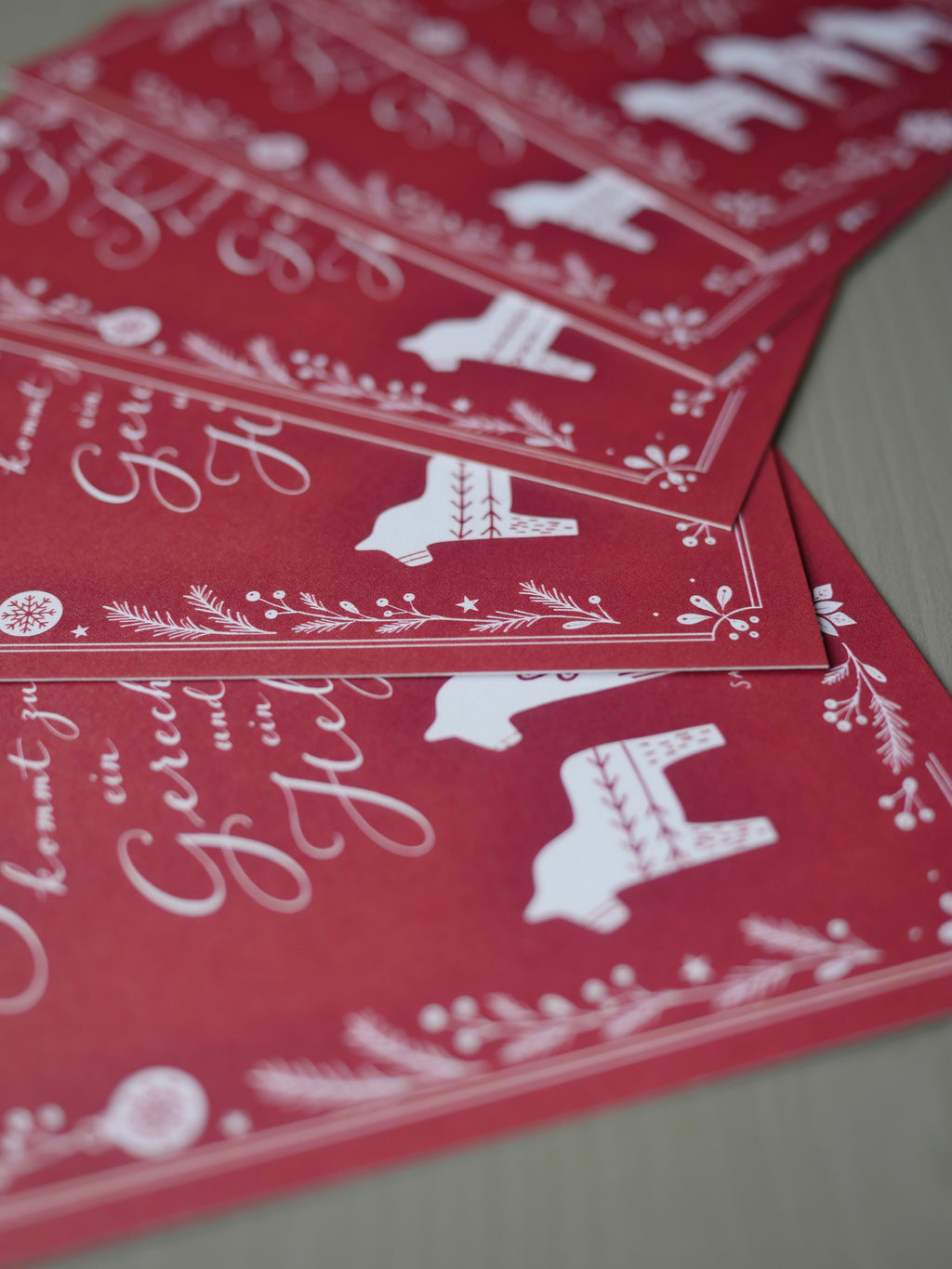 10er Set christliche Weihnachtskarten | 5 weiß + 5 rot | Sacharja 9,9 | Bibelvers | Adventskarten | Weihnachtspost
