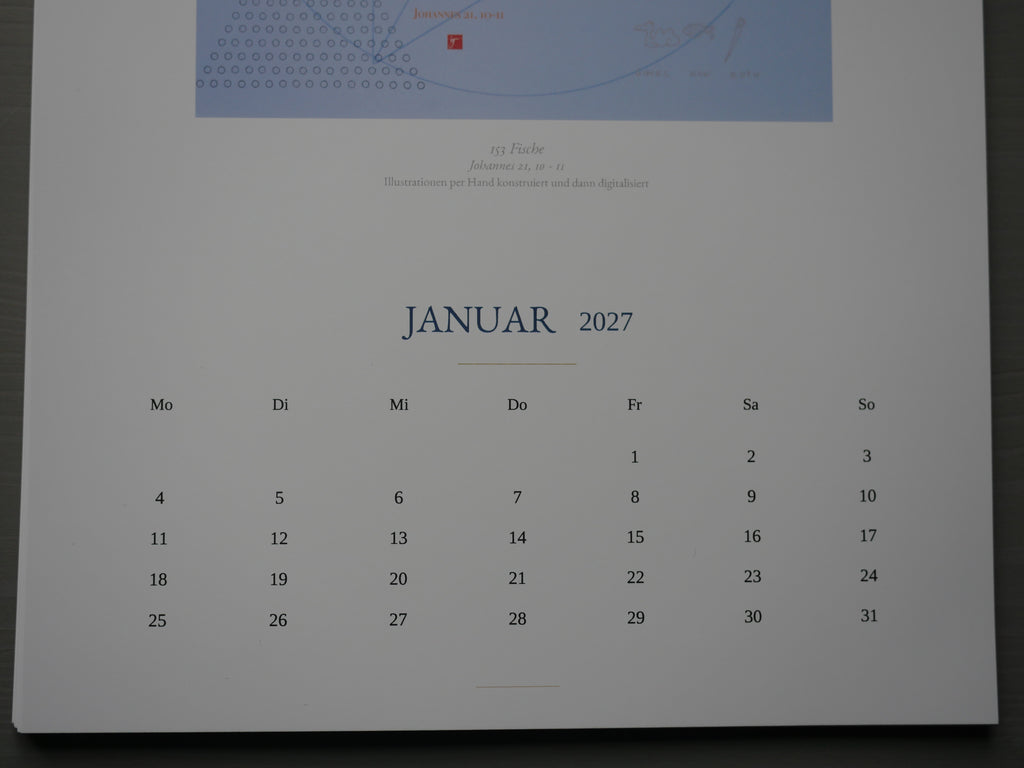 Christlicher Kunstkalender 2027 – Kalligrafie & Bibelkunst | A4