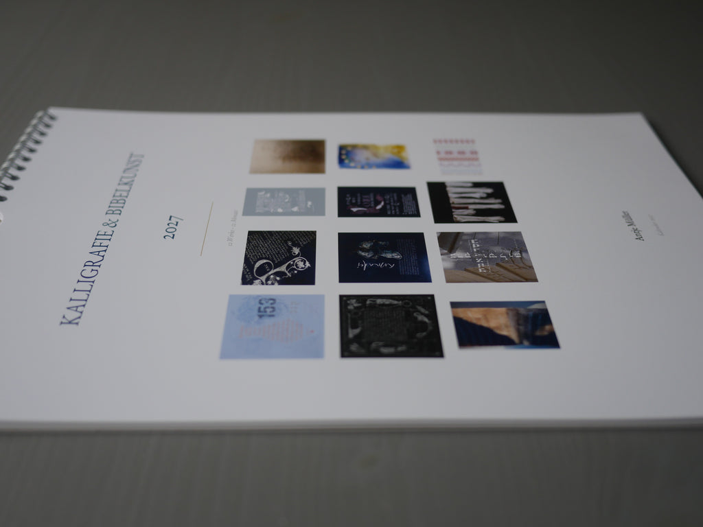 Christlicher Kunstkalender 2027 – Kalligrafie & Bibelkunst | A4