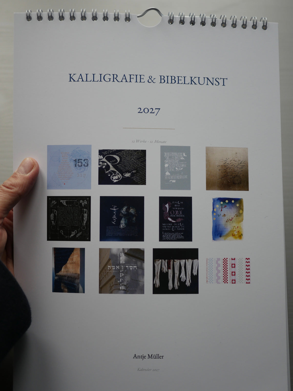 Christlicher Kunstkalender 2027 – Kalligrafie & Bibelkunst | A4