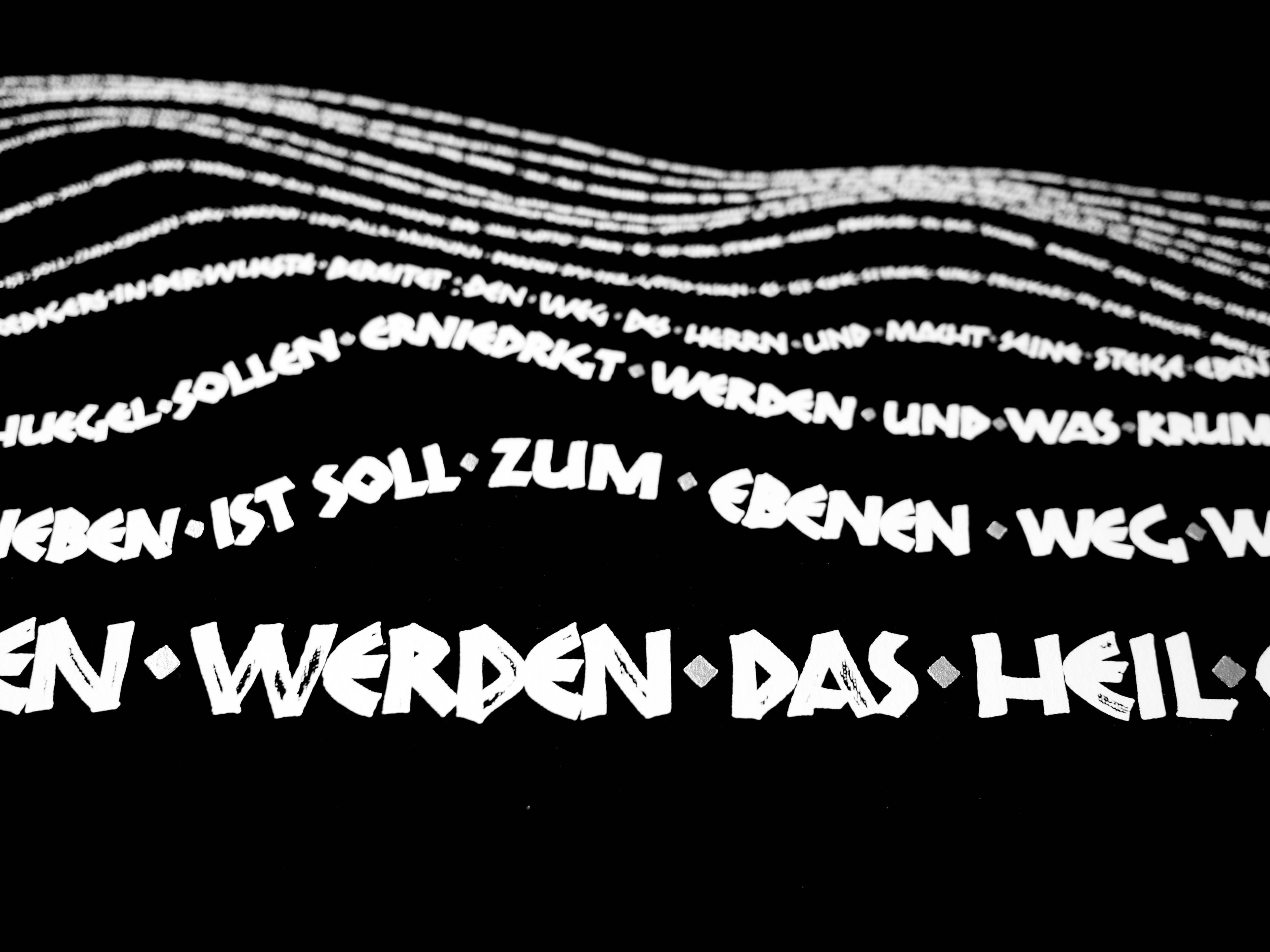 Wandbild christlich, 32x32 cm, quadratisch,  "Alle Berge und Hügel ... ", Kalligrafie, Fine Art Print, Bibelvers, christliche Kunst, Geschenke christlich (Kopie)