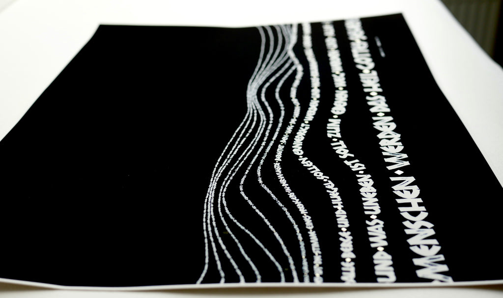 Wandbild christlich, 40x32 cm,  "Alle Berge und Hügel ... ", Kalligrafie, Fine Art Print, Bibelvers, christliche Kunst, Geschenke christlich