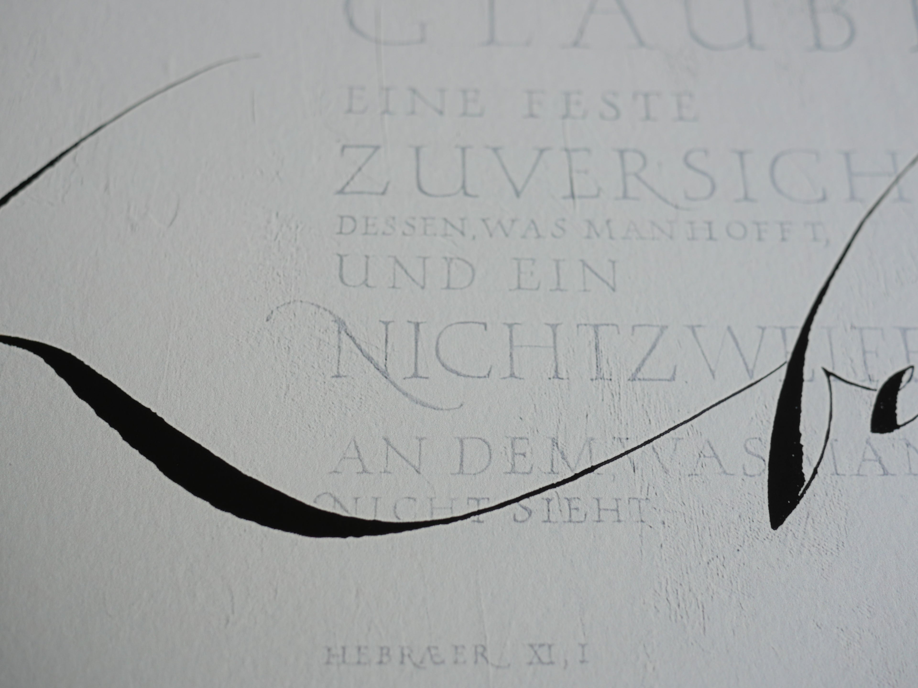 Christliche Wandbilder, 32x32cm, Glaube, Giclée Druck, Bibelvers aus Hebräer 11, Definition von Glauben, christliche Poster, christliche Wandbilder