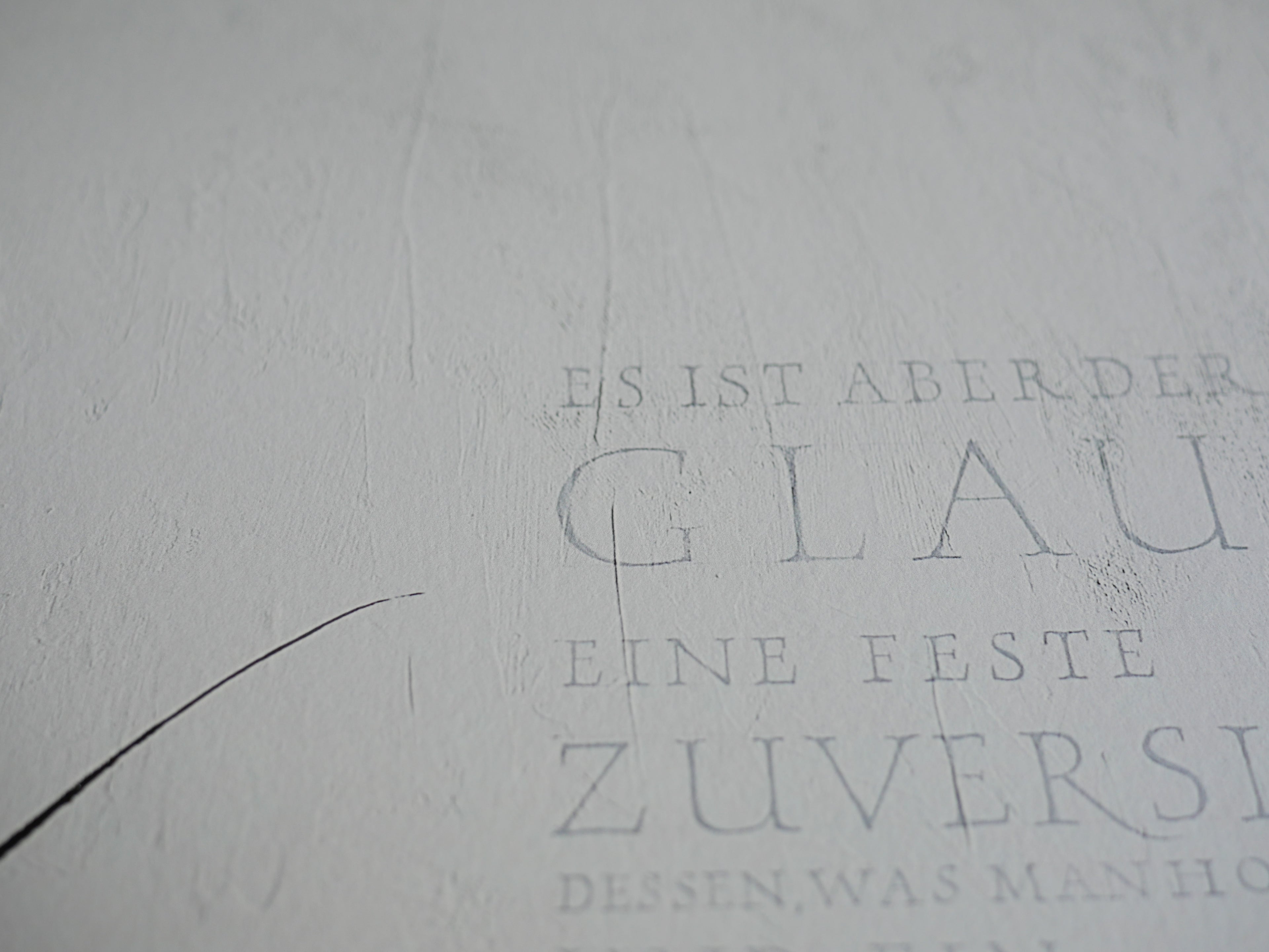Christliche Wandbilder, 32x32cm, Glaube, Giclée Druck, Bibelvers aus Hebräer 11, Definition von Glauben, christliche Poster, christliche Wandbilder