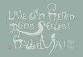 Kunstprint Postkarte, Lobe den Herrn, Halleluja, Psalm 104 und 148, 4 Farbvarianten, Kalligrafie,A6 - B6, christlich, Bibelvers, Bibelspruch