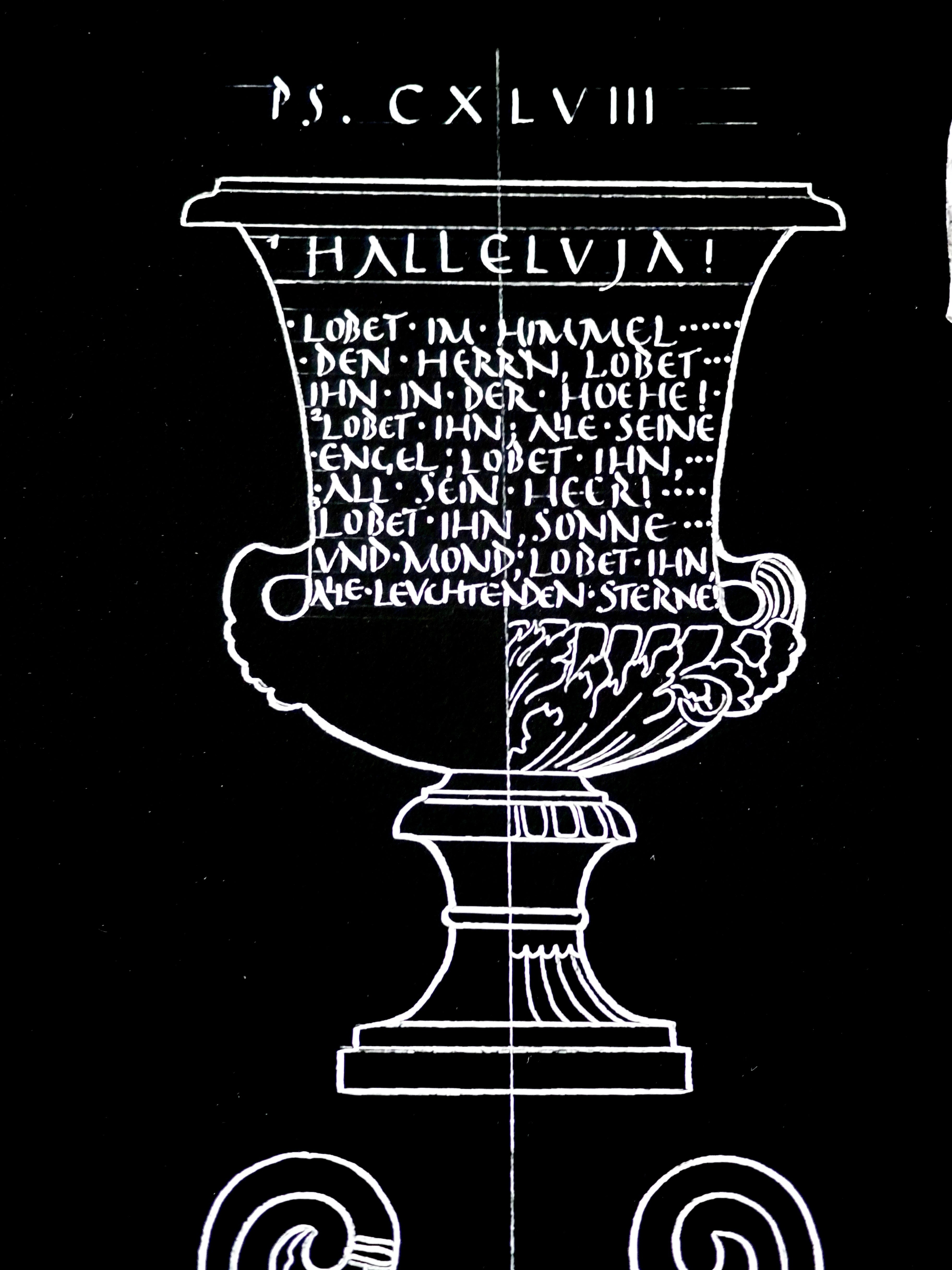 Christliche Wandbilder, Psalm 148, Bibelvers, 32x43cm, Fine Art Print, Kalligrafie, Giclée, moderne christliche Kunst, christliches Bild