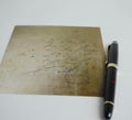 Postkarte Christlich, Alpha und Omega, Bibelvers, quadratisch, moderne christliche Kunst, gedruckt auf Postkartenkarton, edel, Gold, Golden