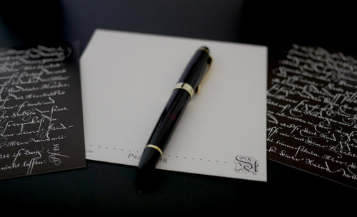 Christliche Karten, Psalm 138, kalligrafische Postkarte mit komplettem Psalm, christliche Postkarten, Dank und Lob, gedruckt, quadratisch, moderne christliche Kunst