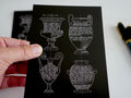 Christliche Karten, Psalm 148, kalligrafische Postkarte mit komplettem Psalm, DIN A 6, christliche Postkarten, Lobpreis, Halleluja
