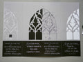 Moderne christliche Weihnachtskarte Psalm 24 – Altarfalz in Grau | Kalligrafie „Machet die Tore weit“ | A4 offen mit edlem Umschlag